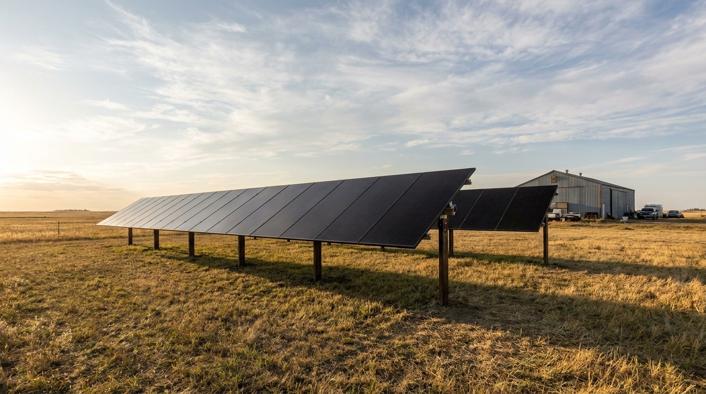 Ground-Mounted Solar in Alberta: When the Roof Is the Wrong Place for Your Panels
