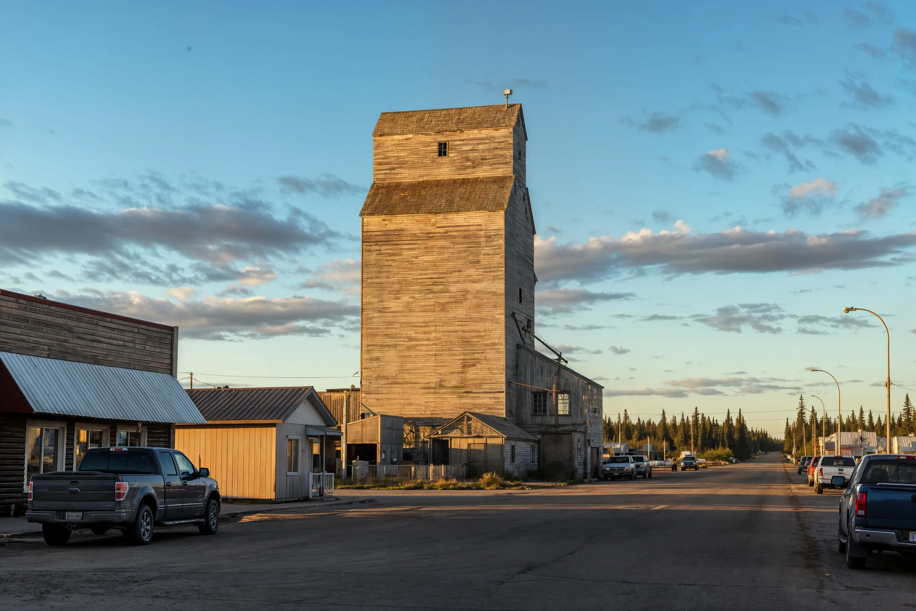 Solar installation in High Level, Alberta